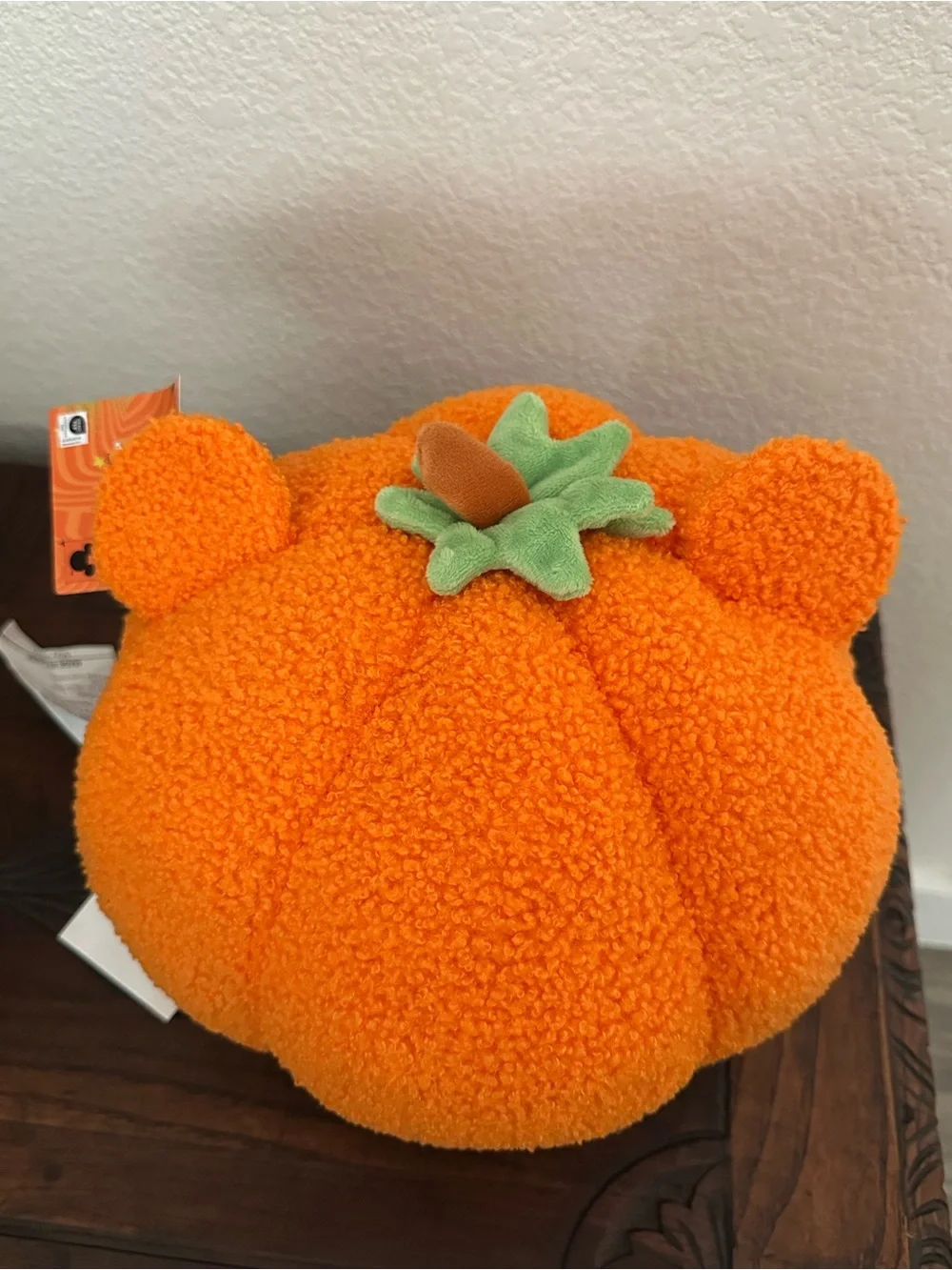 BNWT! Licensed Disney Halloween Pumpkin Pillow Pooh Bear Winnie The Pooh